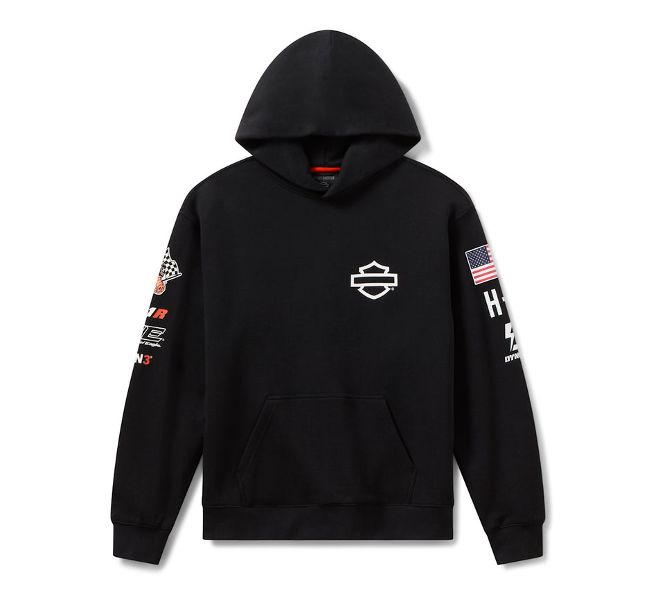 Sweat à capuche Harley-Davidson Factory Racing Fanwear - Noir Harley 96369-26VX 