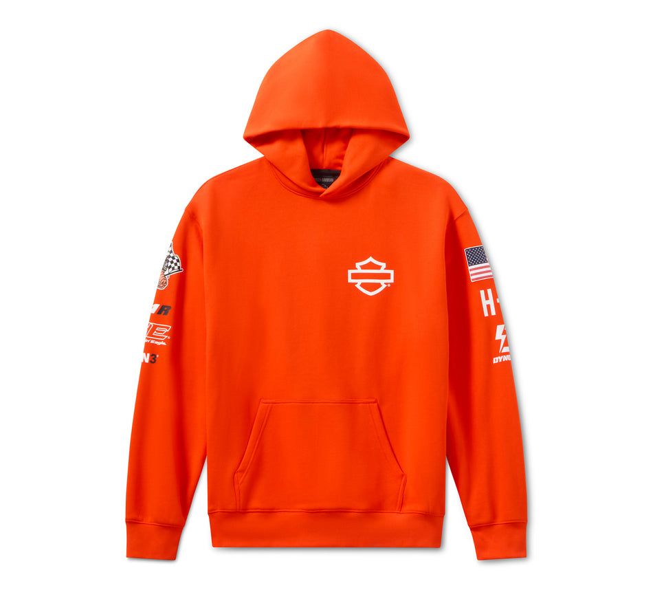 Sweat à capuche Harley-Davidson Factory Racing Fanwear - Orange Racing 96370-26VX 