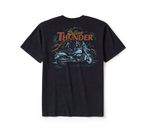 Genuine Harley-Davidson®  Men's Lightning Bolt Pocket T-Shirt 96375-25VM