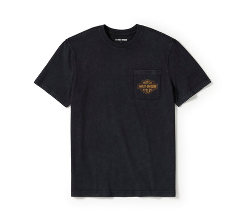 Genuine Harley-Davidson®  Men's Lightning Bolt Pocket T-Shirt 96375-25VM