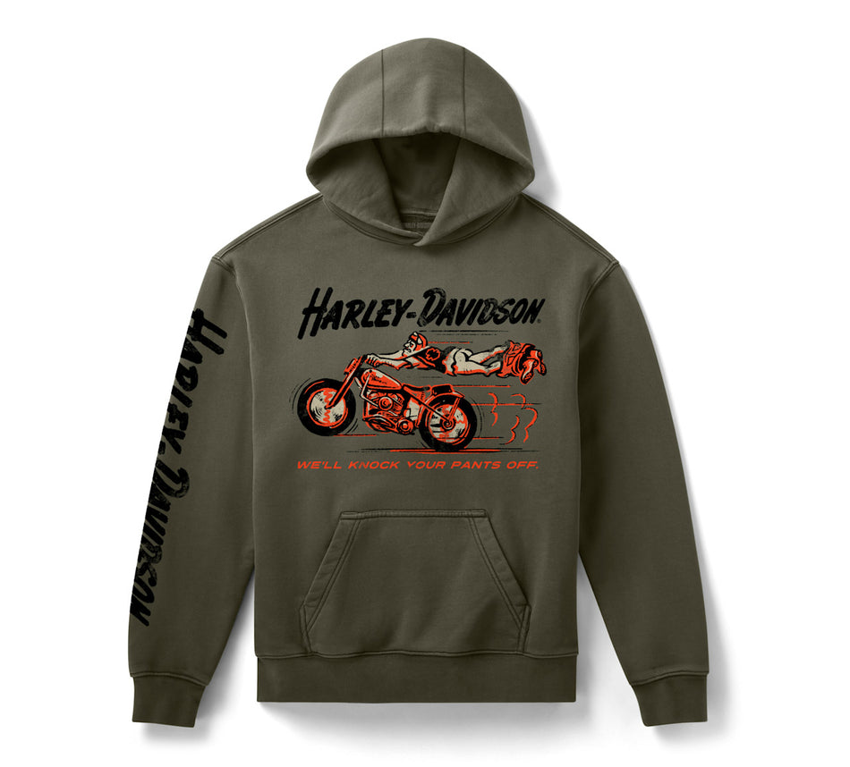 Sweat à capuche polaire Harley-Davidson HD pour homme « Knock Your Pants Off » 96382-26VM 
