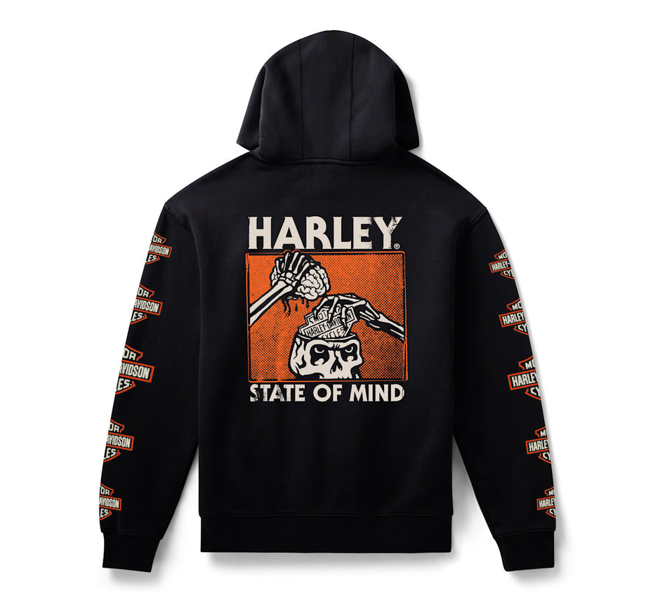 Harley-Davidson Men's H-D State of Mind Pullover Fleece Hoodie 96383-26VM