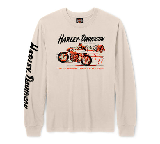 T-shirt à manches longues Harley-Davidson pour homme « HD Knock Your Pants Off » 96388-26VM