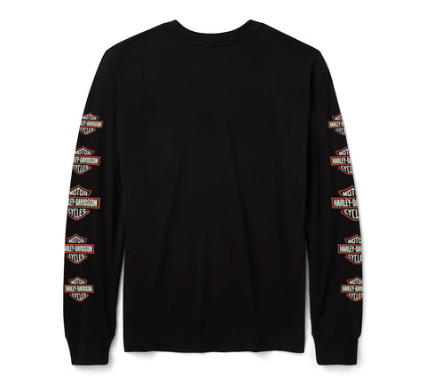 T-shirt à manches longues Harley-Davidson pour homme HD State of Mind 96389-26VM