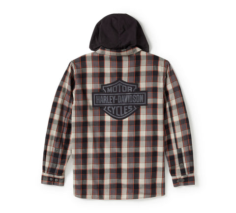 Authentique chemise à capuche Harley-Davidson® pour homme avec bordure métallique 96392-25VM