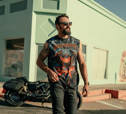 Genuine Harley-Davidson® Men's Evo Lightning Muscle T-shirt 96481-25VM/