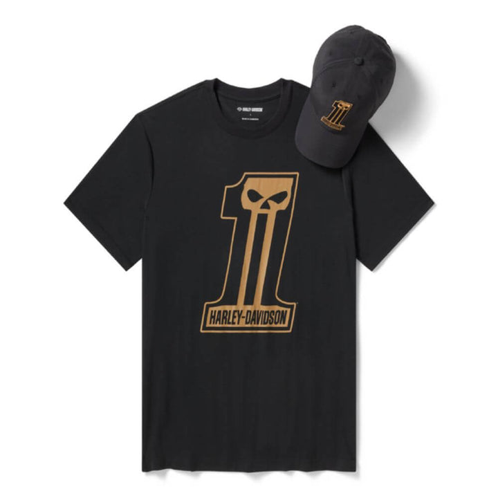 96493-26VM Harley-Davidson Hat/tee Set-woven/knit,black
