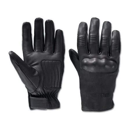 Gants en cuir imperméables pour hommes Harley-Davidson® authentiques - Harley Black 97116-24VM