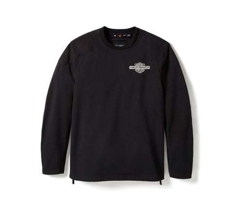 Harley-Davidson 96657-25VM Men's H-D® Deflector Riding Fleece - HARLEY BLACK