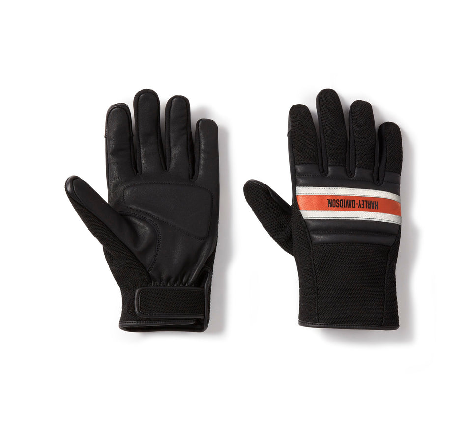 Gants de moto Harley-Davidson® authentiques pour homme, modèle Trenton Dyna Knit, référence 97165-25VM