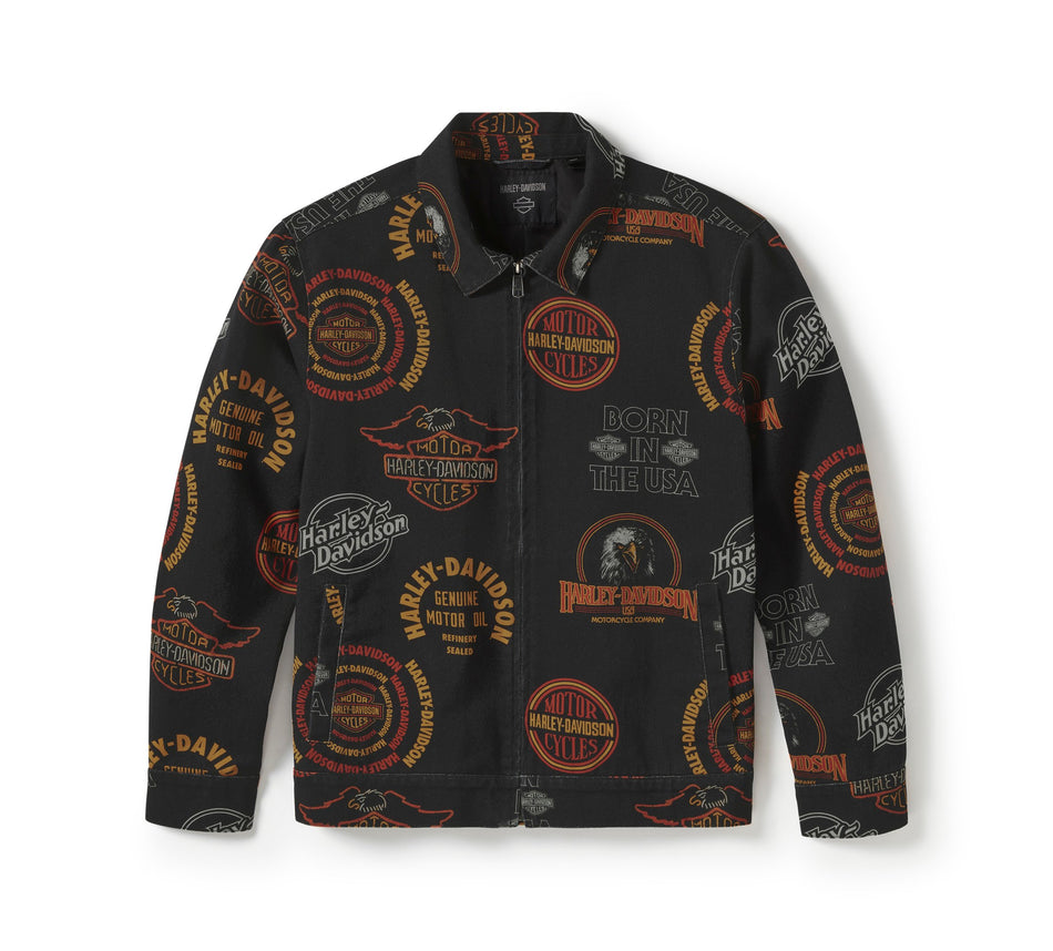 Authentique veste débardeur en sergé Harley-Davidson® pour homme, style années 80, référence 97419-25VM