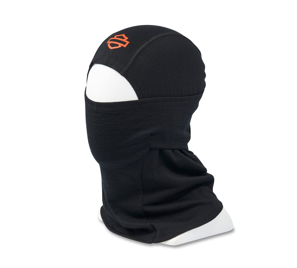 Cagoule Harley Davidson Open Bar &amp; Shield en mérinos - Noir Harley - 97660-25VM