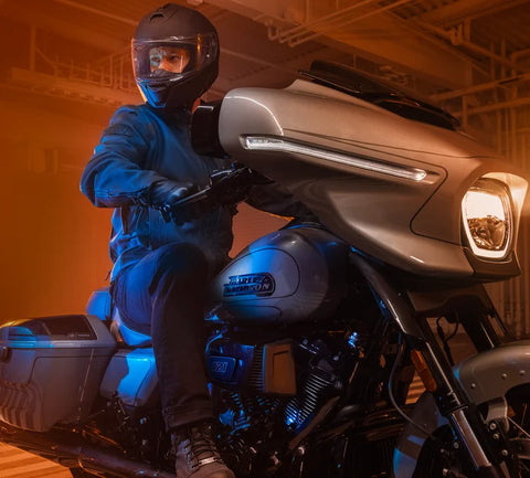 Veste en cuir véritable Paradigm Triple Vent System 2.0 pour homme 98002-24EM