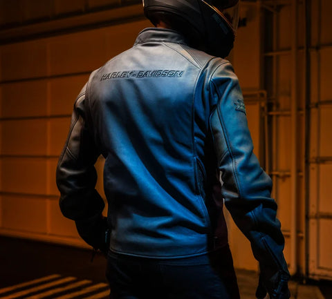 Veste en cuir véritable Paradigm Triple Vent System 2.0 pour homme 98002-24EM