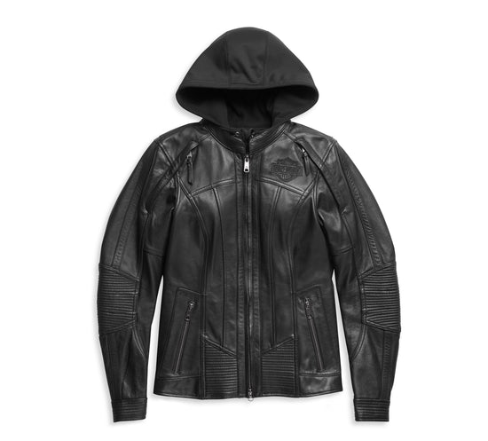 Authentique blouson en cuir Harley-Davidson® Auroral II 3-en-1 pour femme 98011-21EW