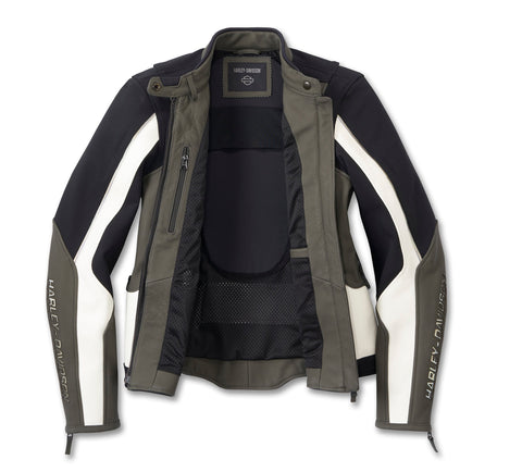 Genuine Harley-Davidson® Women's Ace Mixed Leather Jacket 98011-24EW