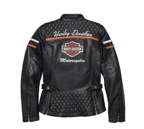 Genuine Harley-Davidson® Women's Miss Enthusiast CE-Certified Leather Jacket 98030-18EW
