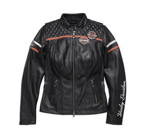 Genuine Harley-Davidson® Women's Miss Enthusiast CE-Certified Leather Jacket 98030-18EW