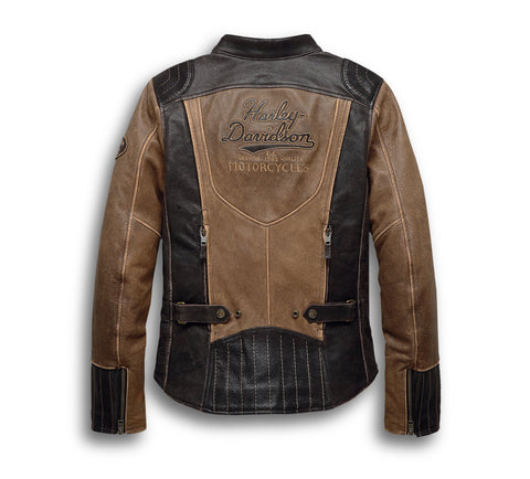 Genuine Harley-Davidson® Women's H-D Triple Vent System Gallun Leather Jacket 98066-19EW