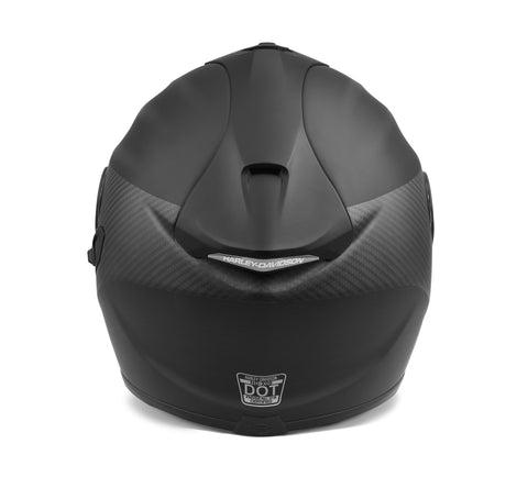 Genuine Harley-Davidson® H-D Brawler Carbon Fiber X09 Full Face Sun Shield Helmet 98130-21VX