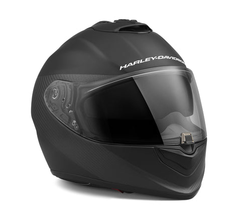 Genuine Harley-Davidson® H-D Brawler Carbon Fiber X09 Full Face Sun Shield Helmet 98130-21VX