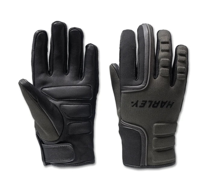 Gants en tricot Dyna imperméables HD Harley-Davidson® pour femmes - Olive et noir 98207-24VW Harley Black