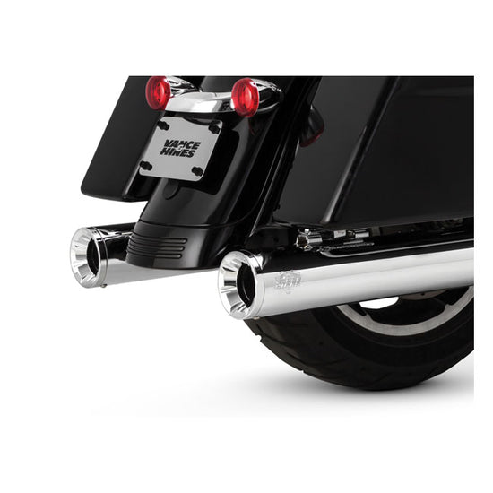 VANCE &amp; HINES, SILENCIEUX À ENCASTREMENT 4" ELIMINATOR 400. CHROMÉ
