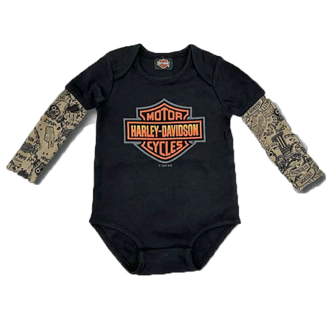 Genuine Harley-Davidson® Black Creeper with Tattoo Sleeves - 3050151