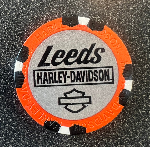 Jeton de poker personnalisé Harley-Davidson® de Leeds