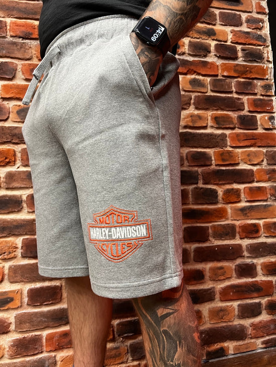 Short en polaire Harley Davidson Bar &amp; Shield pour homme - Gris chiné moyen 99198-24VM 