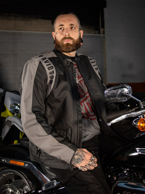 Genuine Harley-Davidson® Men's 120th Anniversary Imprint Riding Jacket 97172-23EM