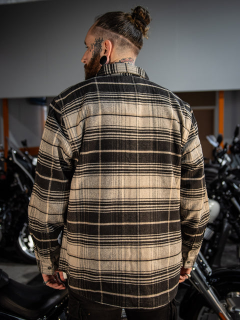 Chemise authentique Harley-Davidson® Bar &amp; Shield Premium Plaid noir 96223-24VM 