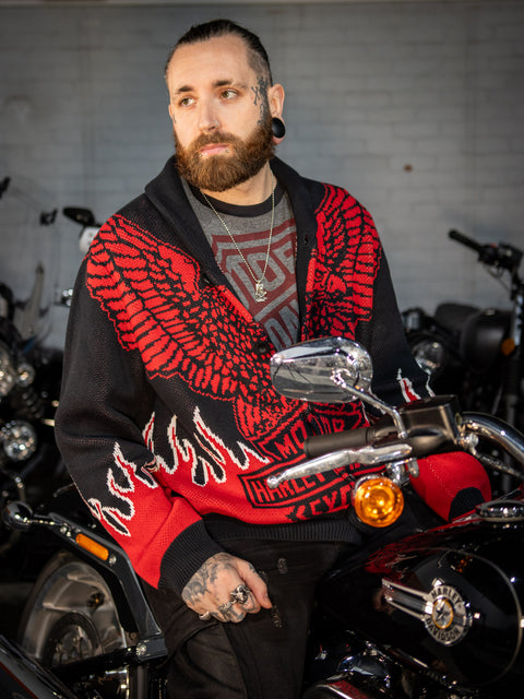 Cardigan Eagle authentique pour homme Harley-Davidson® 96193-24VM