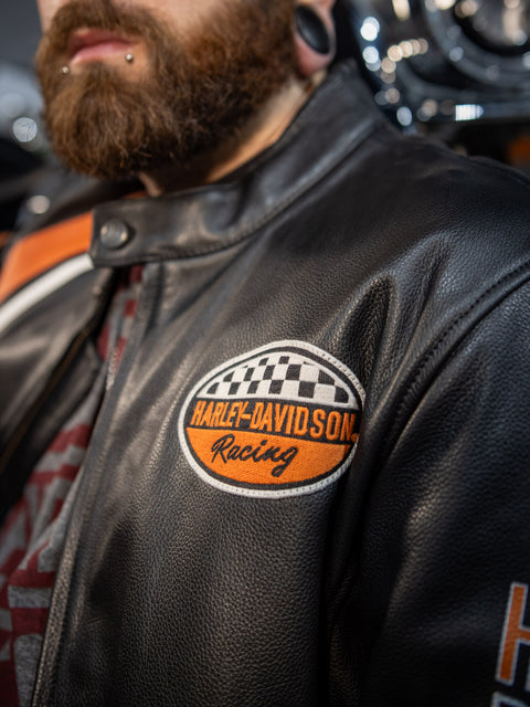 Veste en cuir véritable Harley-Davidson® 120e anniversaire 97051-23VM