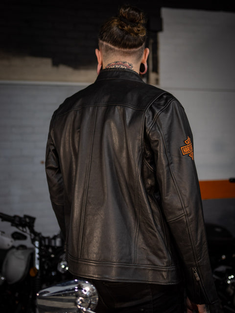 Veste en cuir véritable Harley-Davidson® 120e anniversaire 97051-23VM