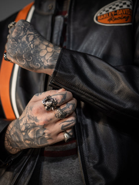 Veste en cuir véritable Harley-Davidson® 120e anniversaire 97051-23VM