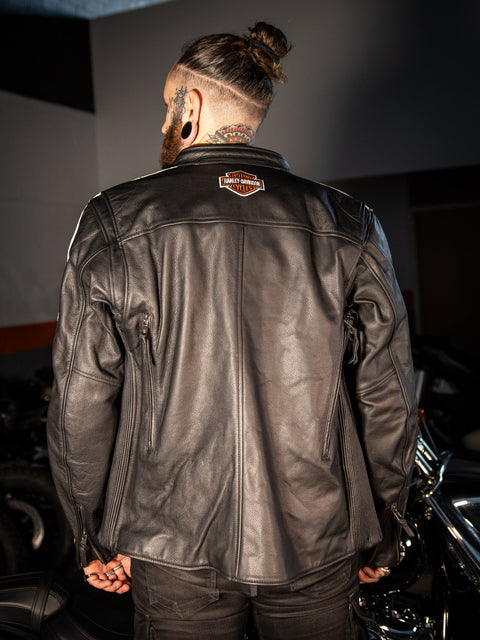 Veste en cuir véritable Harley-Davidson® pour homme Torque 98026-18EM