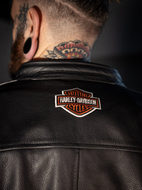Veste en cuir véritable Harley-Davidson® pour homme Torque 98026-18EM