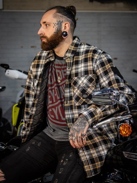 Chemise nomade Harley-Davidson® authentique pour homme - Plaid beige 96081-24VM 