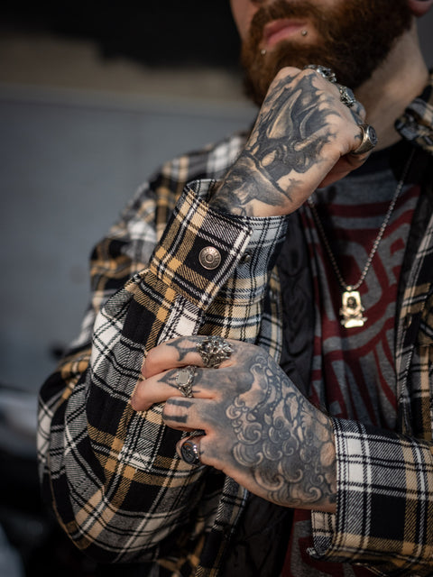 Chemise nomade Harley-Davidson® authentique pour homme - Plaid beige 96081-24VM 