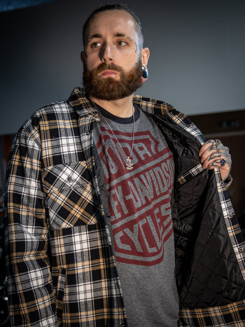 Chemise nomade Harley-Davidson® authentique pour homme - Plaid beige 96081-24VM 