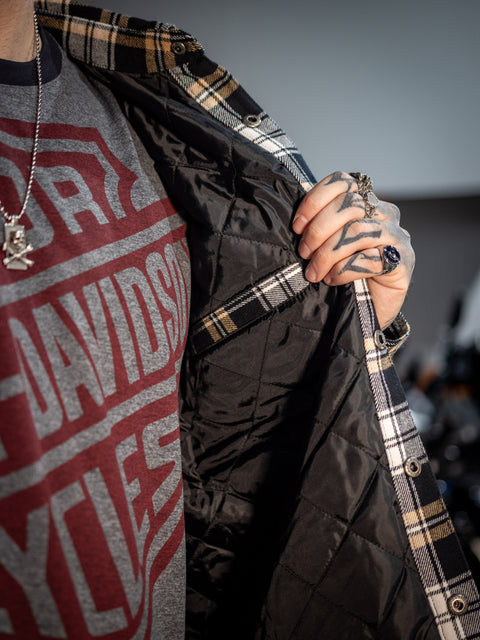 Chemise nomade Harley-Davidson® authentique pour homme - Plaid beige 96081-24VM 