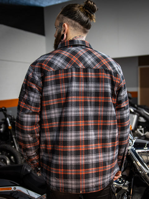Chemise nomade Harley-Davidson® authentique pour homme - Plaid marron roux 96080-24VM 