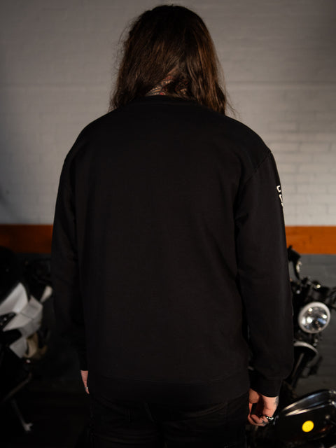 Sweat-shirt ras du cou authentique Harley-Davidson® Willie G Sketchy #1 - True Black 96791-24VX 