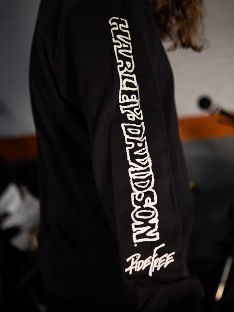 Sweat-shirt ras du cou authentique Harley-Davidson® Willie G Sketchy #1 - True Black 96791-24VX 