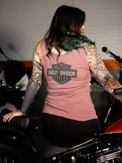 Gilet tendance authentique Harley-Davidson® Hometown Bar &amp; Shield pour femme 97490-23VW