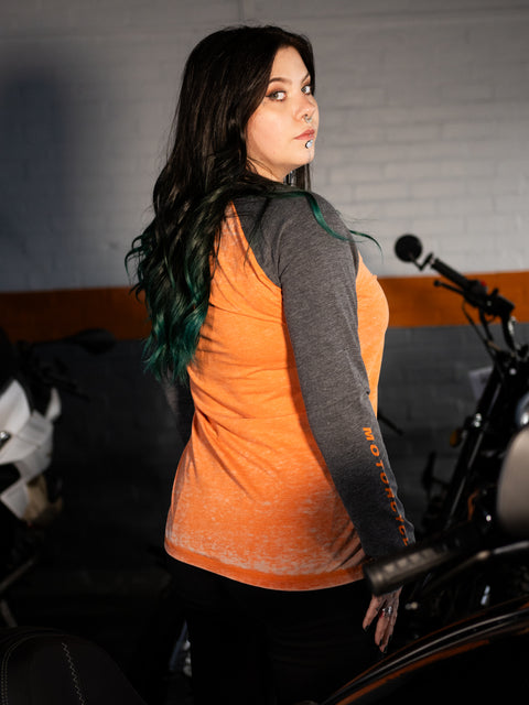 T-shirt à manches longues raglan Screamin' Eagle pour femme Harley Davidson® 96147-23VW 