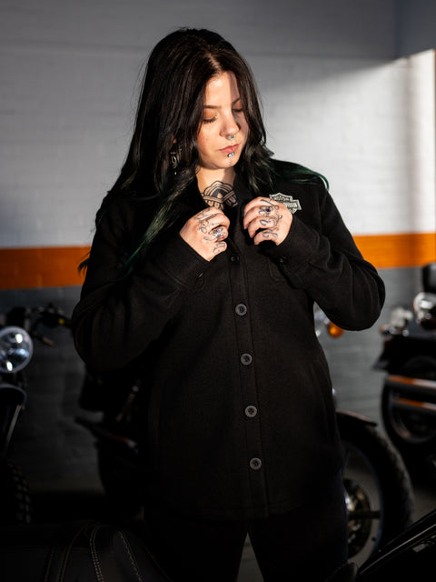 Veste chemise femme authentique Harley-Davidson Onwards noire 96275-24VW