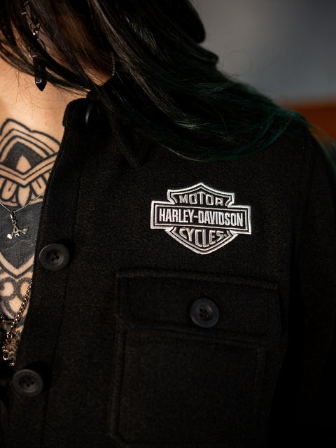 Veste chemise femme authentique Harley-Davidson Onwards noire 96275-24VW