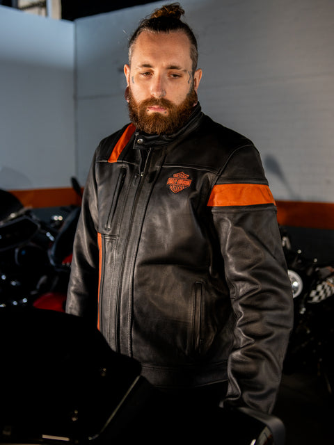 Veste en cuir imperméable pour homme Harley-Davidson® Hwy-100 98000-22EM
